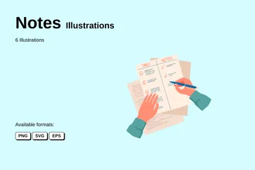 Notes Illustration Pack