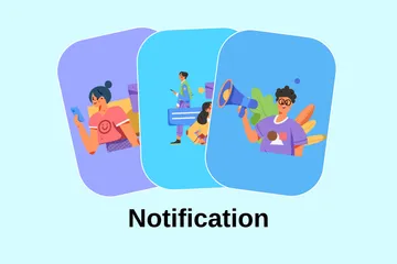 Notificação Pacote de Ilustrações