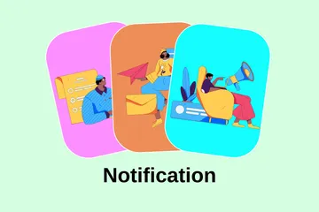 Notificação Illustration Pack