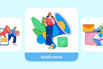 Notificación Paquete de Ilustraciones