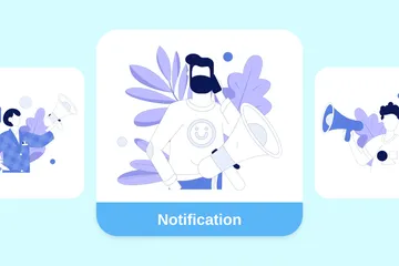 Notification Illustration Pack