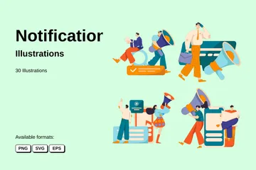 Notification Illustration Pack