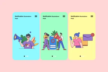 Notification Illustration Pack