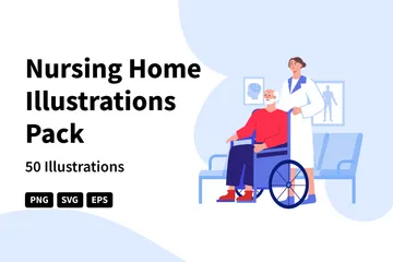 Nursing Home Illustration Pack