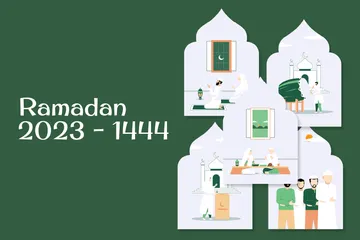 O Ramadã está chegando Pacote de Ilustrações