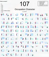 Occupation Character Illustration Pack
