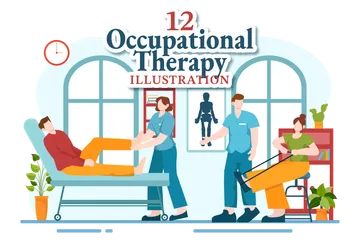 Occupational Therapy Illustration Pack