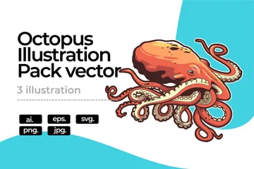 Octopus Illustration Pack