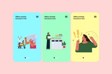 Office Activity Illustration Pack