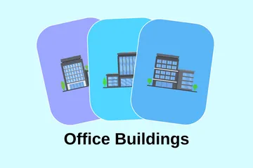 Office Buildings Illustration Pack