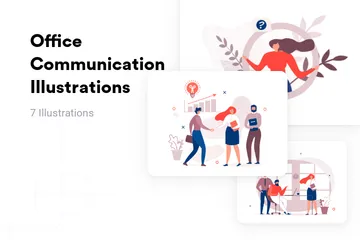Office Communication Illustration Pack