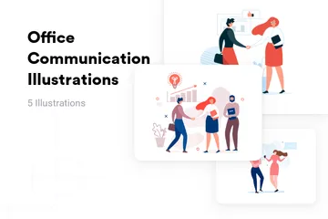 Office Communication Illustration Pack