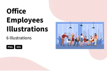 Office Employees Illustration Pack