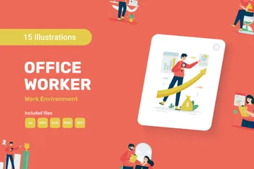 Office Environment Illustration Pack