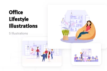 Office Lifestyle Illustration Pack