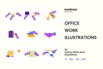 Office Work Illustration Pack