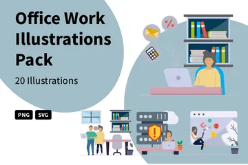 Office Work Illustration Pack