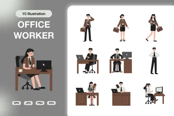 Office Worker Illustration Pack