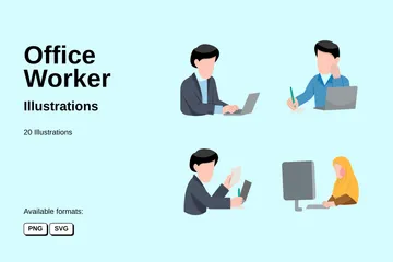 Office Worker Illustration Pack