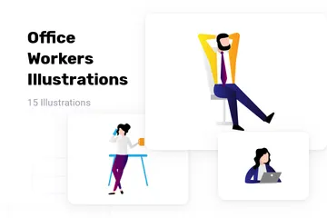 Office Workers Illustration Pack