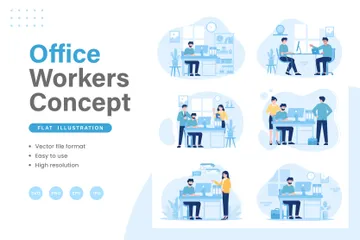 Office Workers Illustration Pack