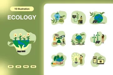 Ökologie Illustrationspack