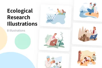 Ökologische Forschung Illustrationspack