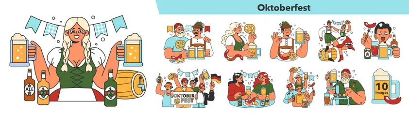 Oktoberfest Pacote de Ilustrações