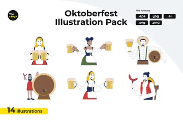 Fête de la bière Pack d'Illustrations