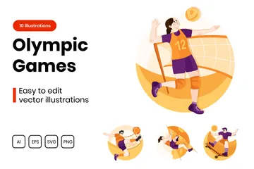 Olympic Games Illustration Pack
