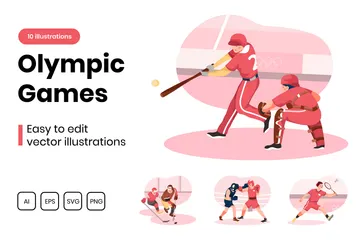 Olympische Spiele Illustrationspack