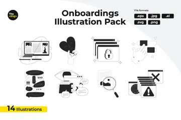 Onboarding For User Interface Illustration Pack