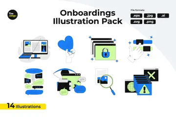 Onboarding For User Interfaces Illustration Pack