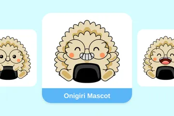 Mascotte Onigiri Illustration Pack