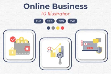 Online Business Illustration Pack