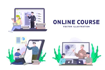 Online Course Illustration Pack