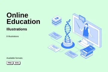 Online Education Illustration Pack