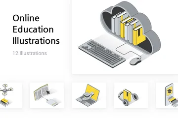 Online Education Illustration Pack