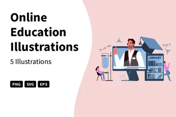 Online Education Illustration Pack