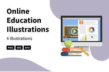 Online Education Illustration Pack