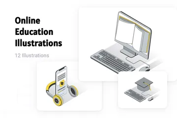 Online Education Illustration Pack