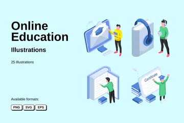 Online Education Illustration Pack