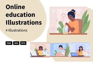 Online Education Illustration Pack