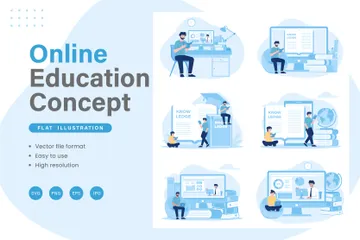 Online Education Illustration Pack