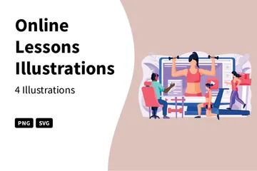 Online Lessons Illustration Pack