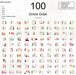 Online Order Illustration Pack