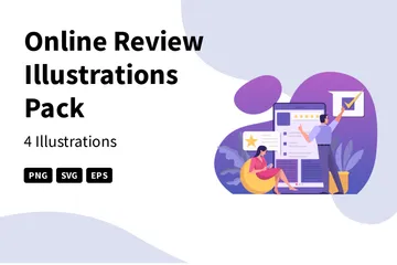 Online Review Illustration Pack