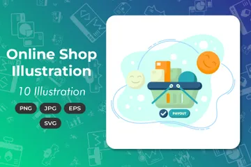 Online Shop Illustrationspack