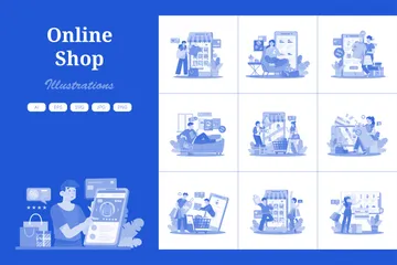 Online Shop Illustration Pack