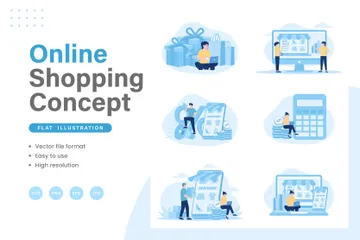 Online Shop Strategy Illustration Pack